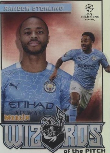 2020-21 Topps Merlin Collection Chrome UCL Raheem Sterling #W-RS