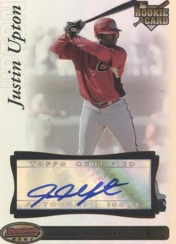 2007 Bowman Justin Upton Rookie Card Diamondbacks Angels RC #BDP3
