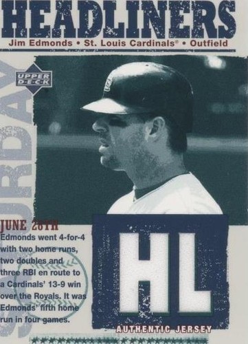 2004 Upper Deck - Jim Edmonds #HL-JE