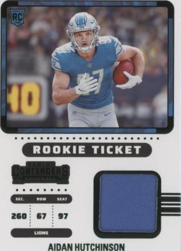 2022 Panini Contenders Aidan Hutchinson #RTS-AHU