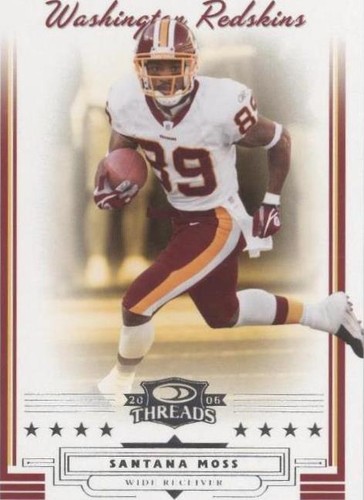 2006 Donruss Threads Santana Moss #100
