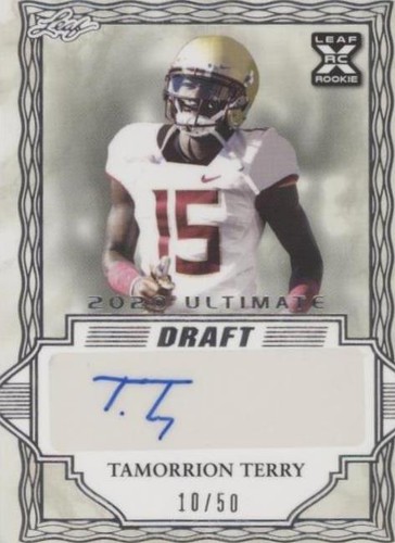 2021 Leaf Ultimate Draft Tamorrion Terry #BA-TT2