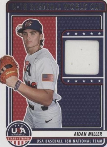 2023 Panini USA Baseball Stars & Stripes - Aidan Miller #U18-AM