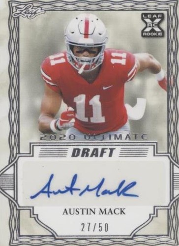 2020 Leaf Ultimate Draft Austin Mack #BA-AM1