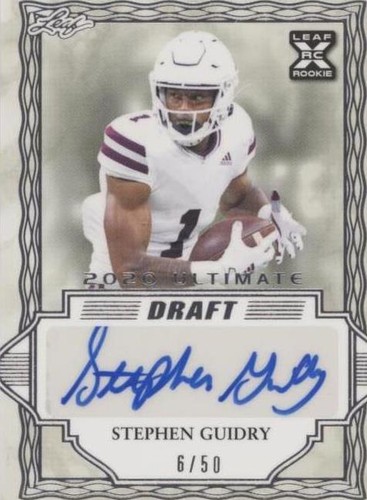 2020 Leaf Ultimate Draft Stephen Guidry #BA-SG1