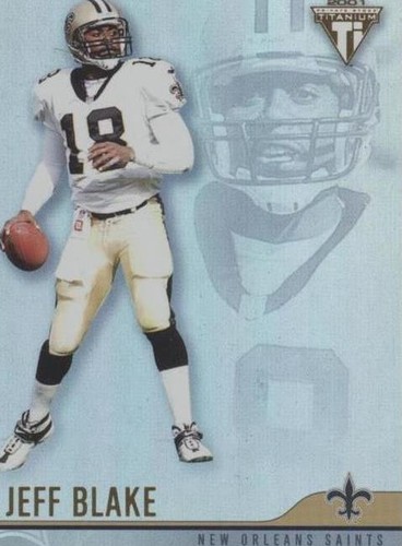 2001 Pacific Private Stock Titanium Jeff Blake #79