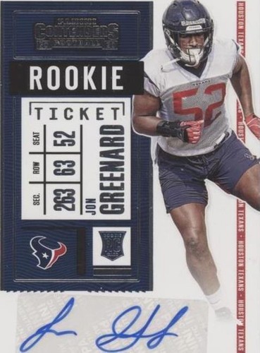 2020 Panini Contenders Jon Greenard #245