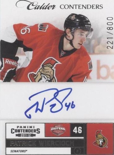 2011-12 Panini Playoff Contenders - Patrick Wiercioch #237