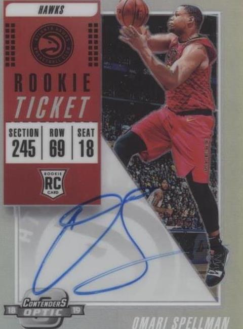 2018-19 Panini Contenders Optic - Omari Spellman #122