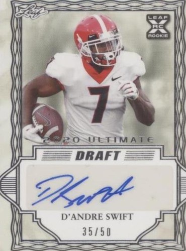 2020 Leaf Ultimate Draft D'Andre Swift #BA-DS1