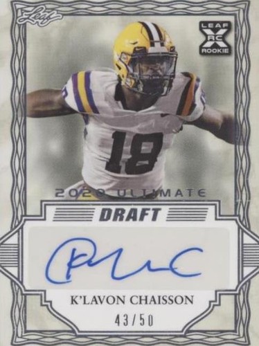 2020 Leaf Ultimate Draft K'Lavon Chaisson #BA-KLC
