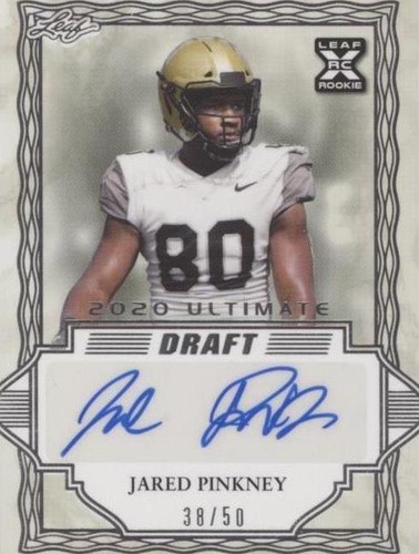 2020 Leaf Ultimate Draft Jared Pinkney #BA-JP2