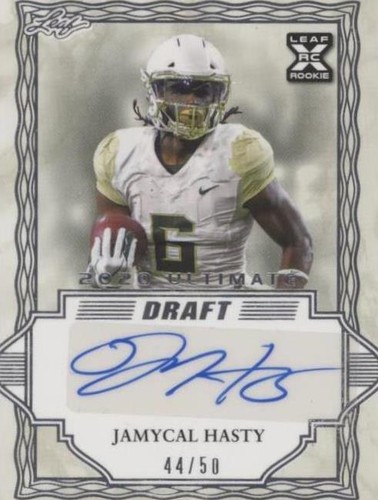2020 Leaf Ultimate Draft JaMycal Hasty #BA-JMH