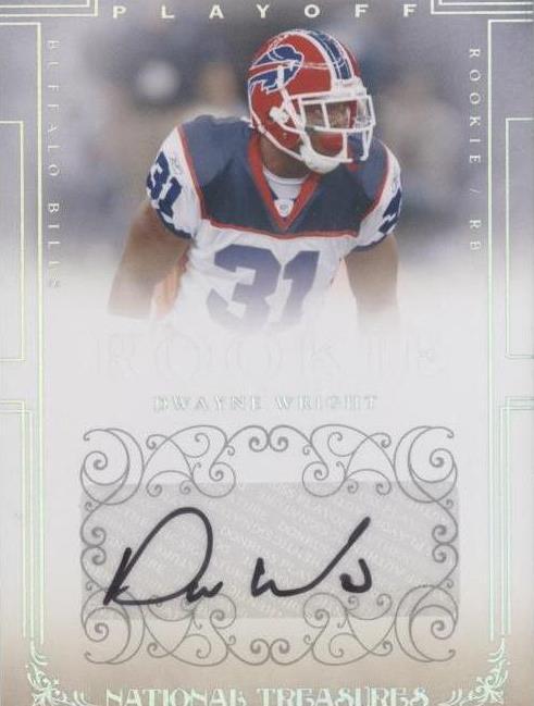 2007 Playoff National Treasures Dwayne Wright #144