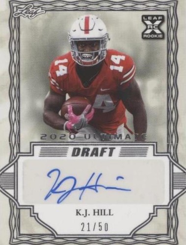2020 Leaf Ultimate Draft K.J. Hill #BA-KJH