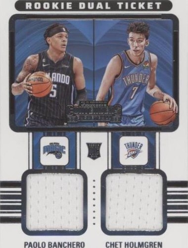 2022-23 Panini Contenders - Chet Holmgren/Paolo Banchero #RT2-CHB