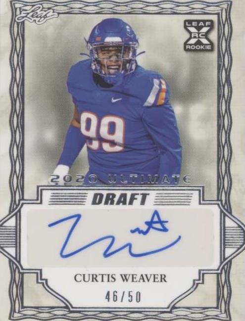 2020 Leaf Ultimate Draft Curtis Weaver #BA-CW1