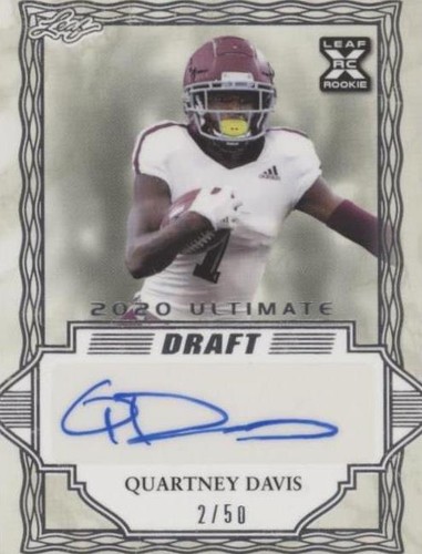2020 Leaf Ultimate Draft Quartney Davis #BA-QD1