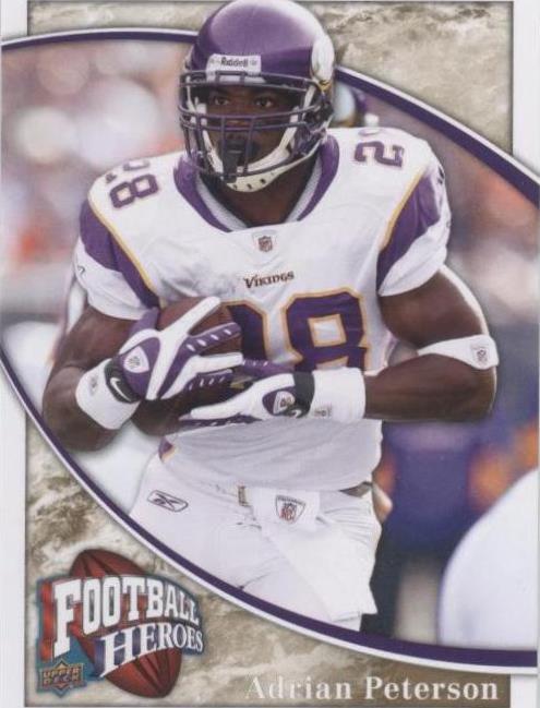 2009 Upper Deck Football Heroes Adrian Peterson #50
