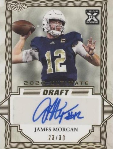 2020 Leaf Ultimate Draft James Morgan #BA-JM1