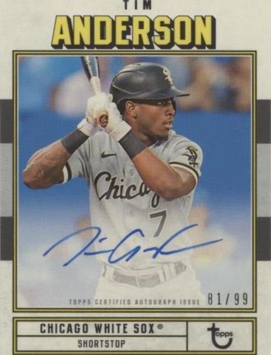 2022 Topps Brooklyn Collection - Tim Anderson #AC-TA