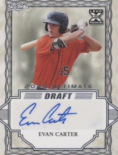 2020 Leaf Ultimate Draft - Evan Carter #BA-EC2
