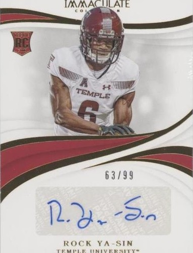 2019 Panini Immaculate Collection Collegiate Rock Ya-Sin #71
