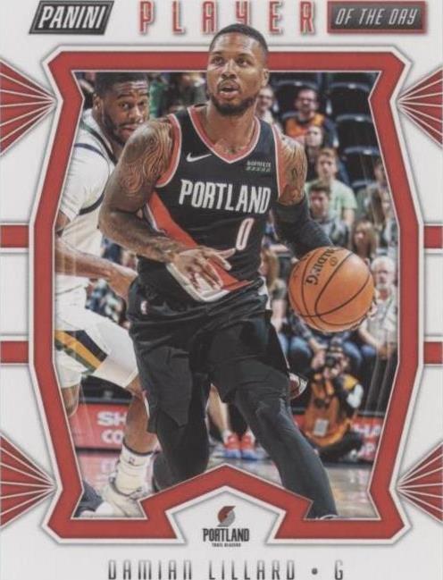 2019-20 Panini Player of the Day - Damian Lillard #25