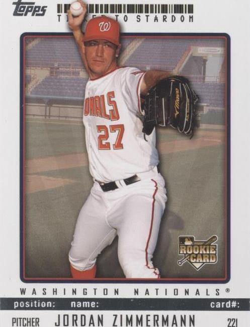 2009 Topps Ticket To Stardom - Jordan Zimmermann #221