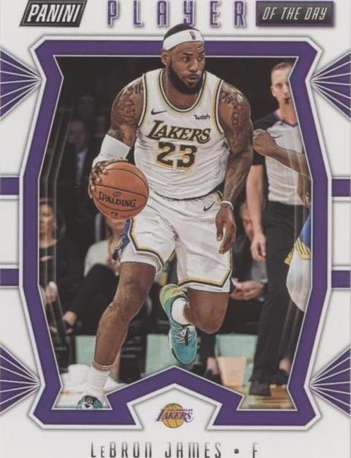 2019-20 Panini Player of the Day - LeBron James #13