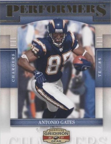 2007 Donruss Gridiron Gear Antonio Gates #P-45