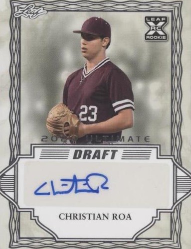 2020 Leaf Ultimate Draft - Christian Roa #BA-CR1