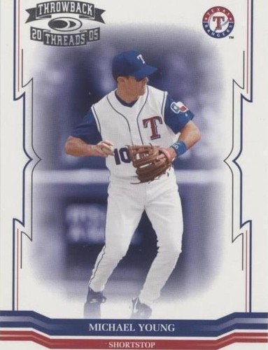 2005 Donruss Throwback Threads - Michael Young #136