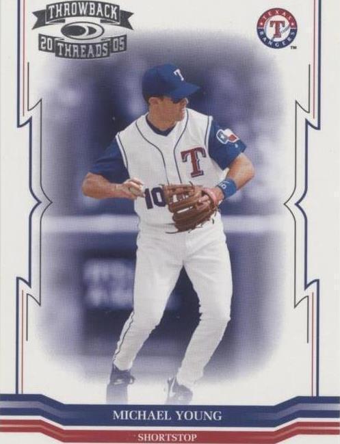 2005 Donruss Throwback Threads - Michael Young #136