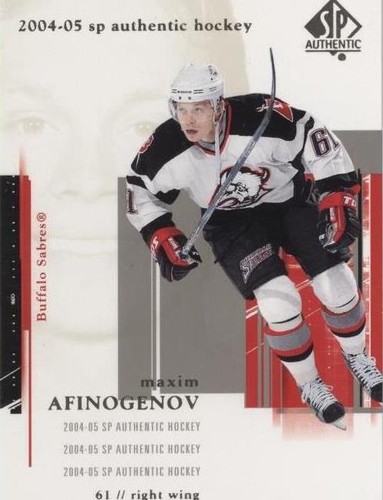 2004-05 SP Authentic - Maxim Afinogenov #13