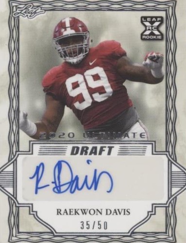 2020 Leaf Ultimate Draft Raekwon Davis #BA-RD1