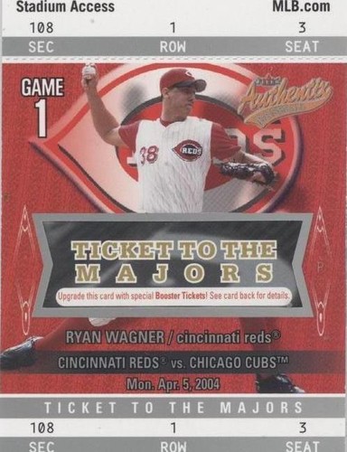 2004 Fleer Authentix - Ryan Wagner #103