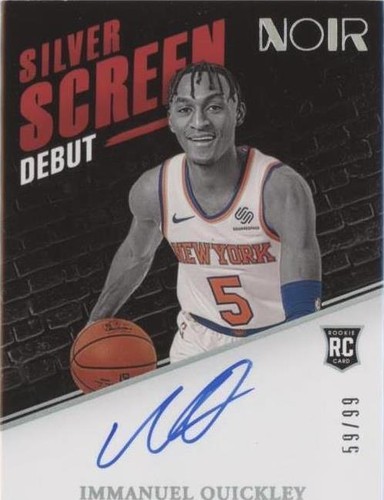 2020-21 Panini Noir - Immanuel Quickley #SS-IQU