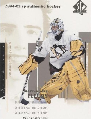 2004-05 SP Authentic - Marc-Andre Fleury #71