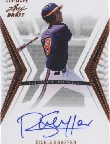 2012 Leaf Ultimate Draft - Richie Shaffer #BA-RS1
