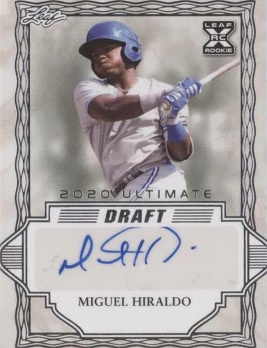 2020 Leaf Ultimate Draft - Miguel Hiraldo #BA-MH1
