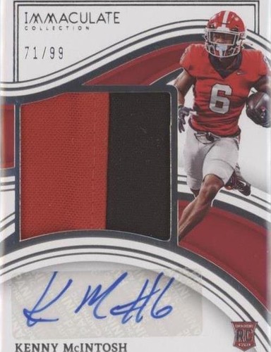 2023 Panini Immaculate Collection Collegiate Kenny McIntosh #34