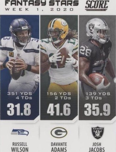 2021 Score Davante Adams Josh Jacobs Russell Wilson #FS1