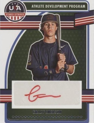 2023 Panini USA Baseball Stars & Stripes - Grady Emerson #ADPS-GE