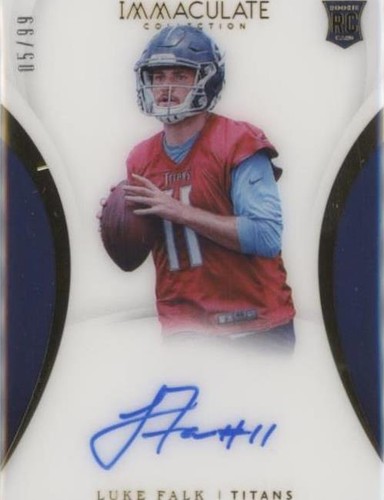 2018 Panini Immaculate Collection Luke Falk #154