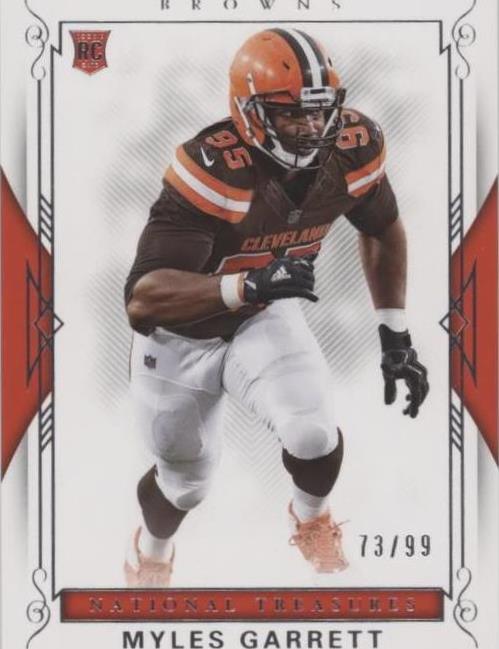 2017 Panini National Treasures Myles Garrett #92