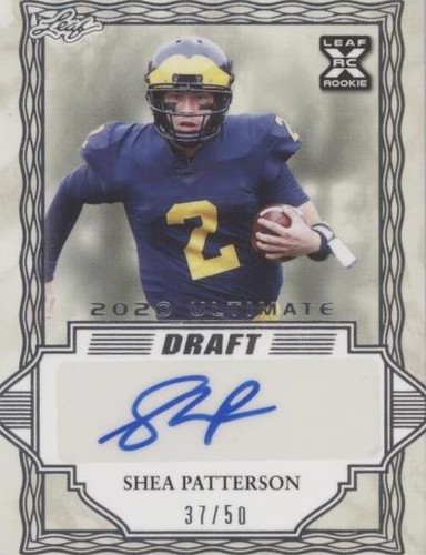 2020 Leaf Ultimate Draft Shea Patterson #BA-SP1