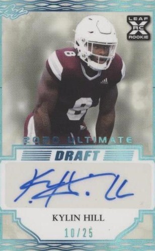 2021 Leaf Ultimate Draft Kylin Hill #BA-KH1