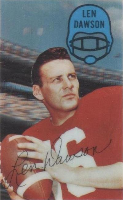 1970 Kellogg's 3-D Super Stars Len Dawson #6