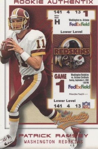 2002 Fleer Authentix Patrick Ramsey #116